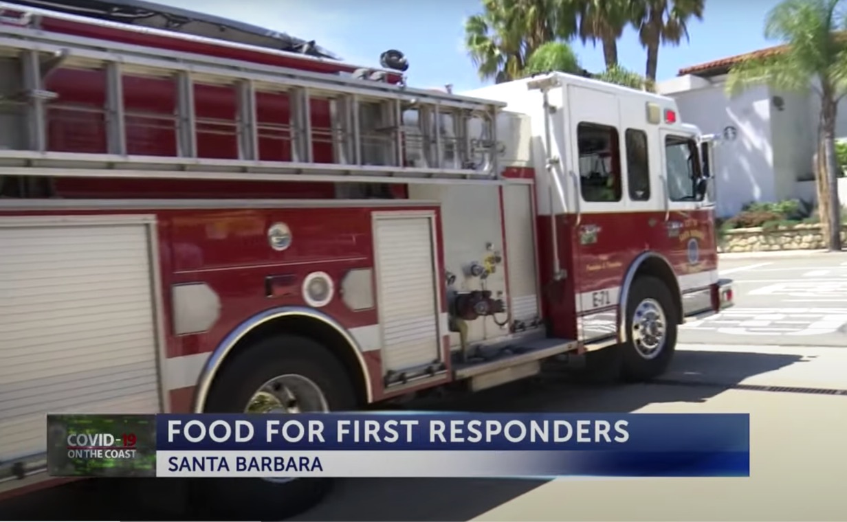 KEYT News: New program helps feed first responders and keep restaurants open in Santa Barbara