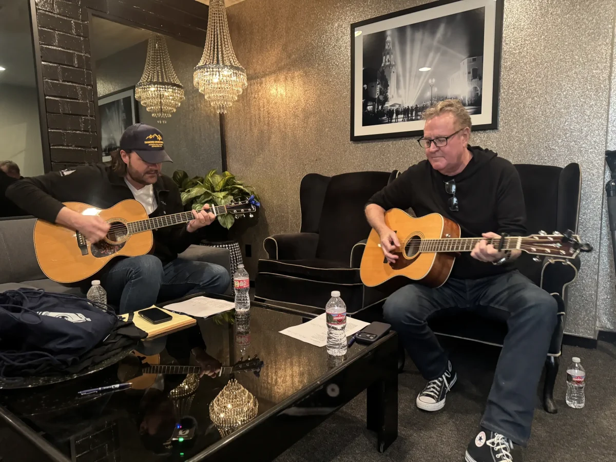 Randy Spendlove and Jonanthan Firey in the Studio